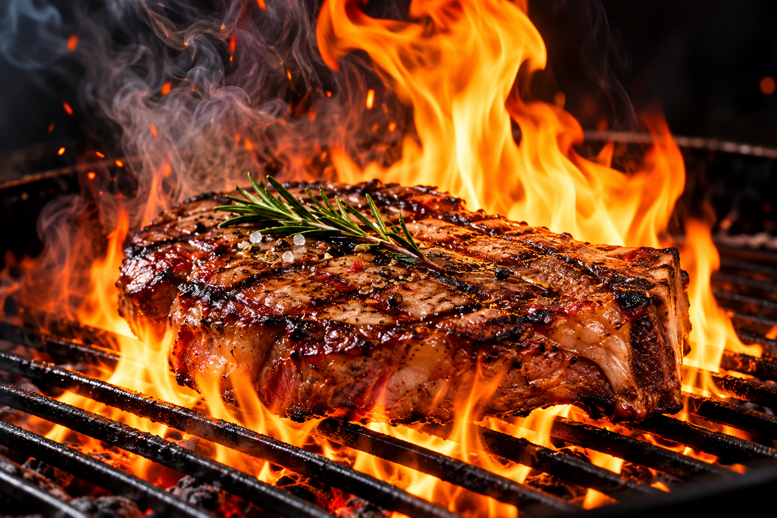 Steak sur le gril